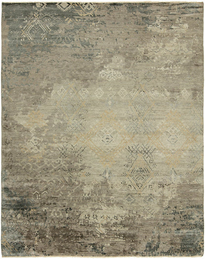 Hand Knotted Wool & Silk Transitional Rug KTS3260