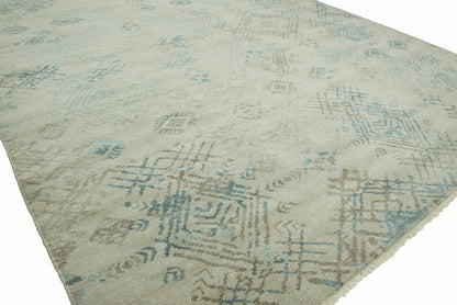 Hand Knotted Wool & Silk Transitional Rug KTS3280