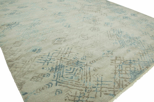 Hand Knotted Wool & Silk Transitional Rug KTS3280
