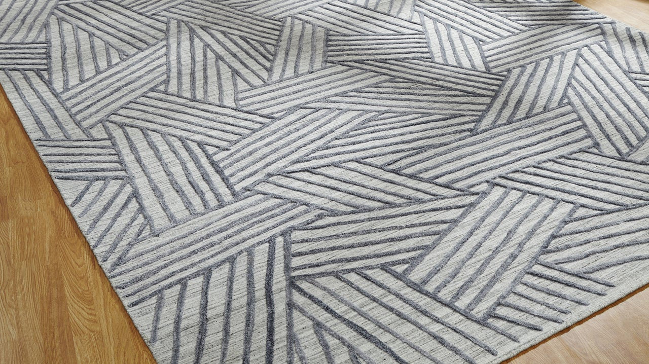 Hand Loom Wool & Silk Modern Rug KTT5900
