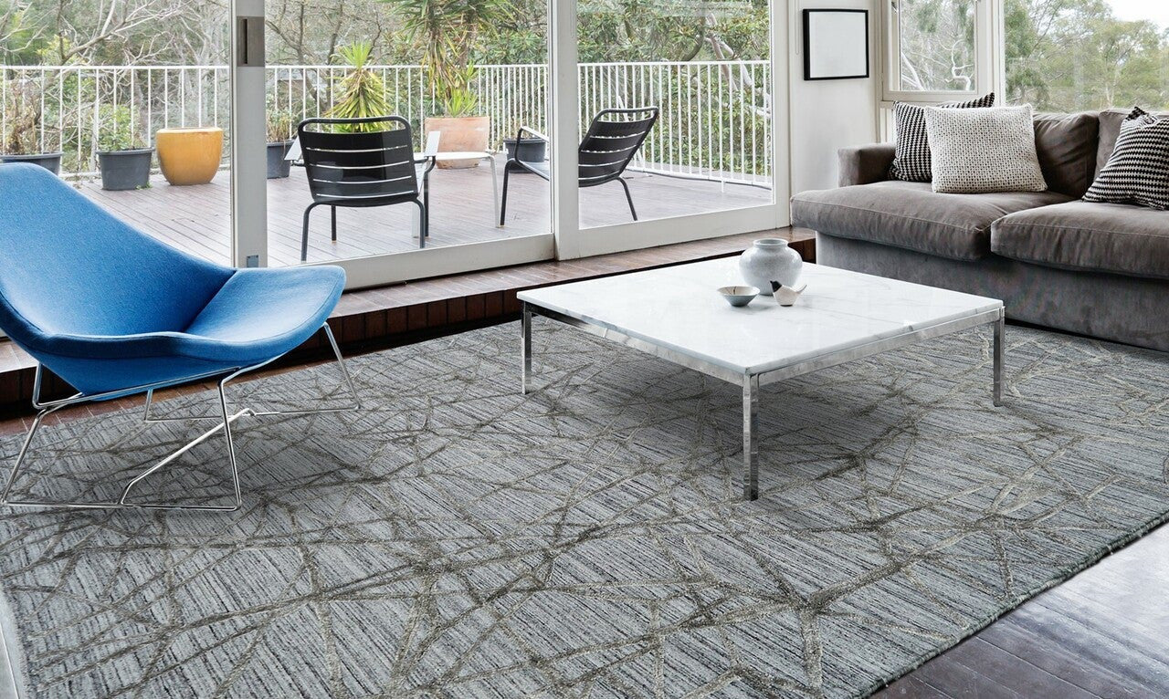 Hand Loom Wool & Silk Modern Rug KTT5920