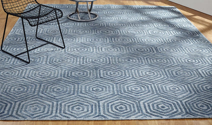 Hand Loom Wool & Silk Modern Rug KTT5960