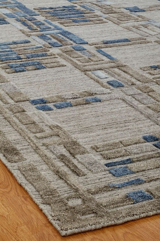 Hand Loom Wool & Silk Modern Rug KTT5970