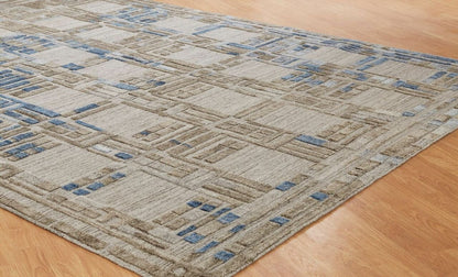 Hand Loom Wool & Silk Modern Rug KTT5970