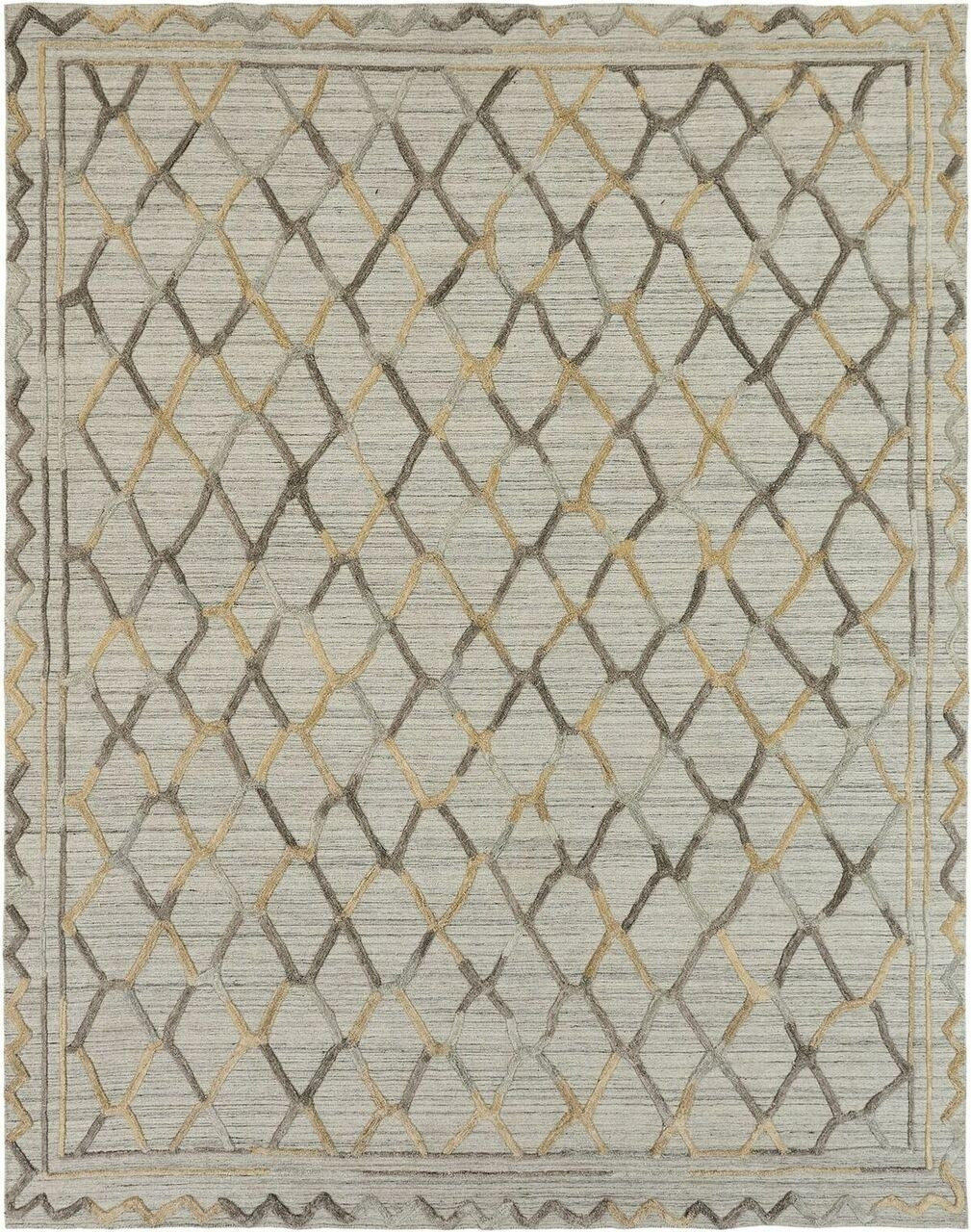 Hand Loom Wool & Silk Modern Rug KTT5980