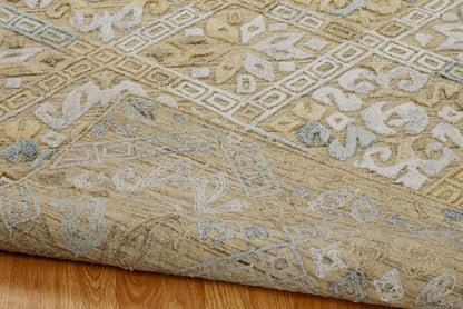 Hand Loom Wool & Silk Transitional Rug KTT5990