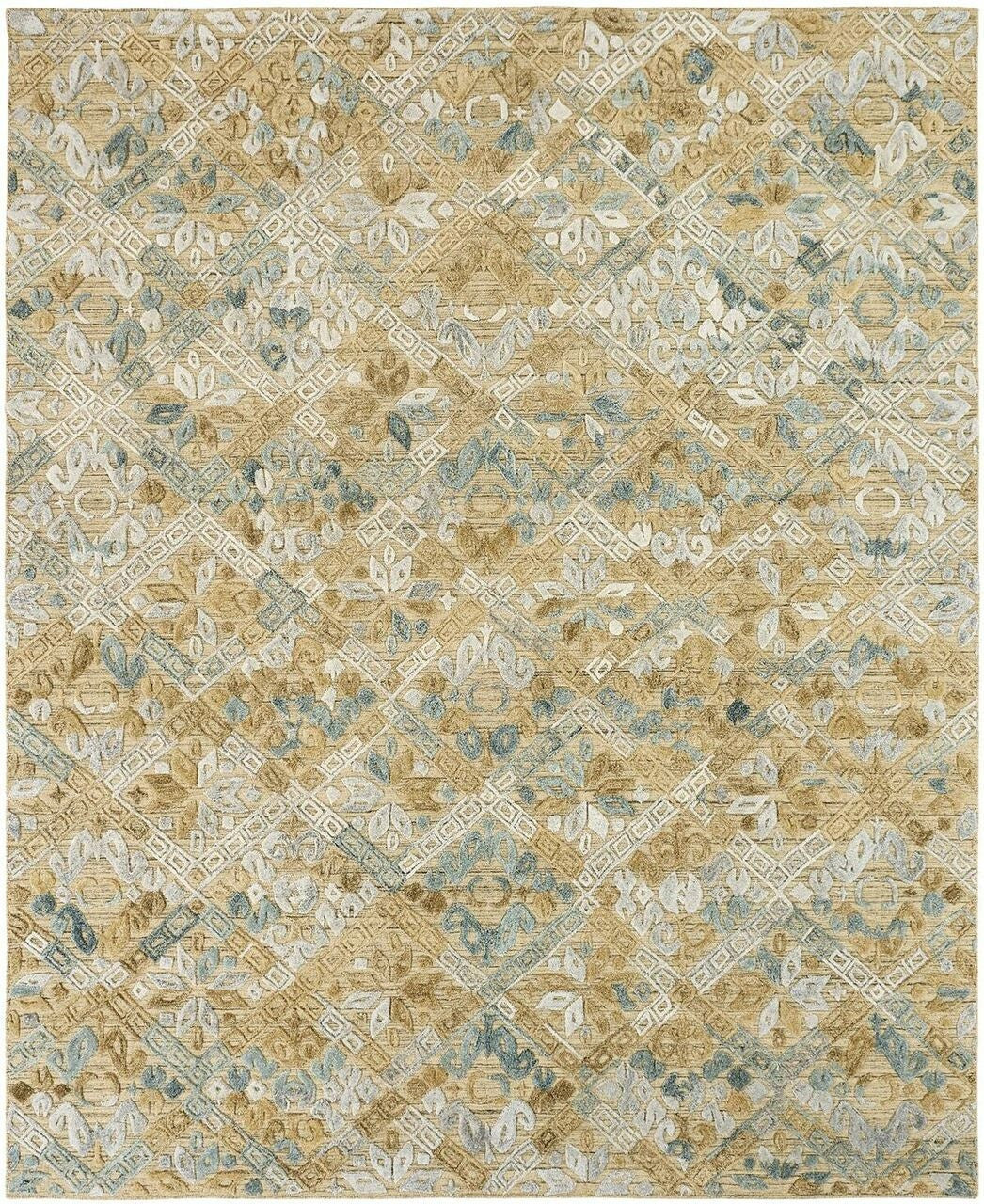 Hand Loom Wool & Silk Transitional Rug KTT5990