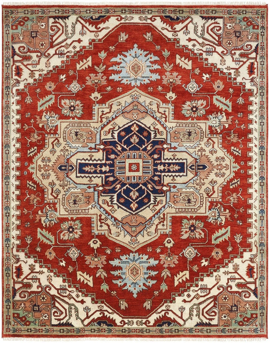 Hand Knotted Wool Heriz Rug KUS1210