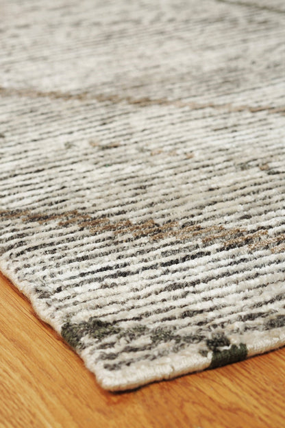 Hand Knotted Wool & Silk Modern Rug KVS6050