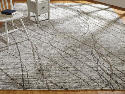 Hand Knotted Wool & Silk Modern Rug KVS6050