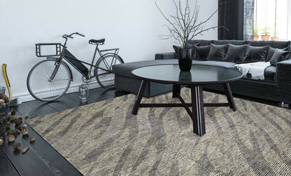 Hand Knotted Wool & Silk Modern Rug KVS6060