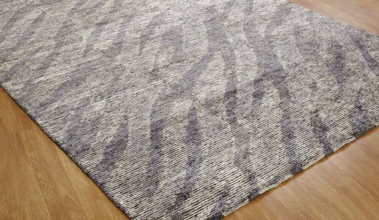 Hand Knotted Wool & Silk Modern Rug KVS6060