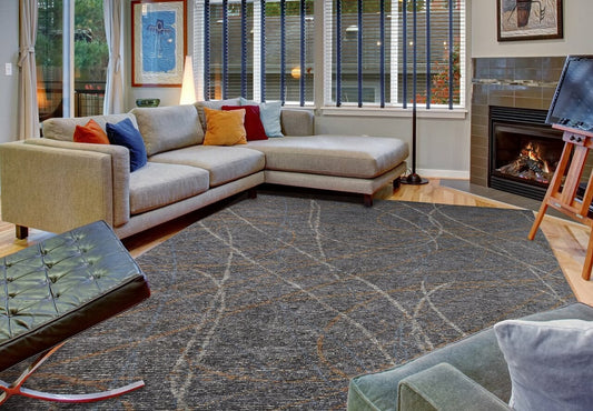 Hand Knotted Wool & Silk Modern Rug KVS6090