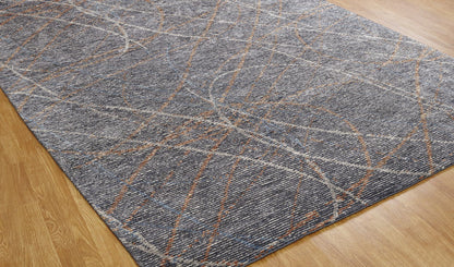 Hand Knotted Wool & Silk Modern Rug KVS6090
