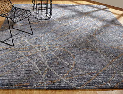 Hand Knotted Wool & Silk Modern Rug KVS6090