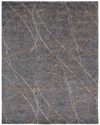 Hand Knotted Wool & Silk Modern Rug KVS6090