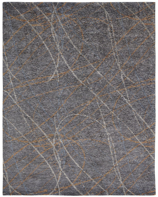 Hand Knotted Wool & Silk Modern Rug KVS6090
