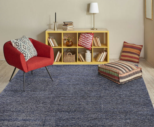 Hand Knotted Wool & Silk Transitional Rug KVS6100