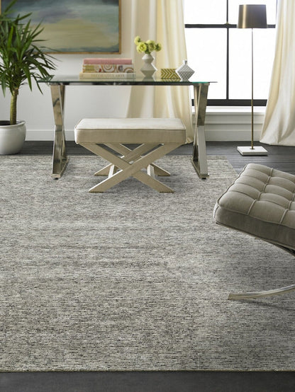 Hand Knotted Wool & Silk Transitional Rug KVS6110