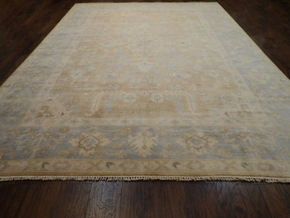 Turk Oushak Natural-dye10'0"x14'0" Hand-knotted Rug -W11314