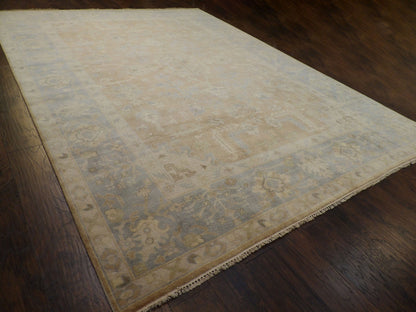 Turk Oushak Natural-dye10'0"x14'0" Hand-knotted Rug -W11314