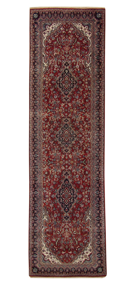 Traditional Fine Tabriz Wool Hand Knotted Rug 2.10x9.7 -w20010