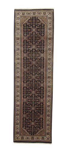 Traditional Fine Mir Wool Hand Knotted Rug 2.9x9.4 -w20021