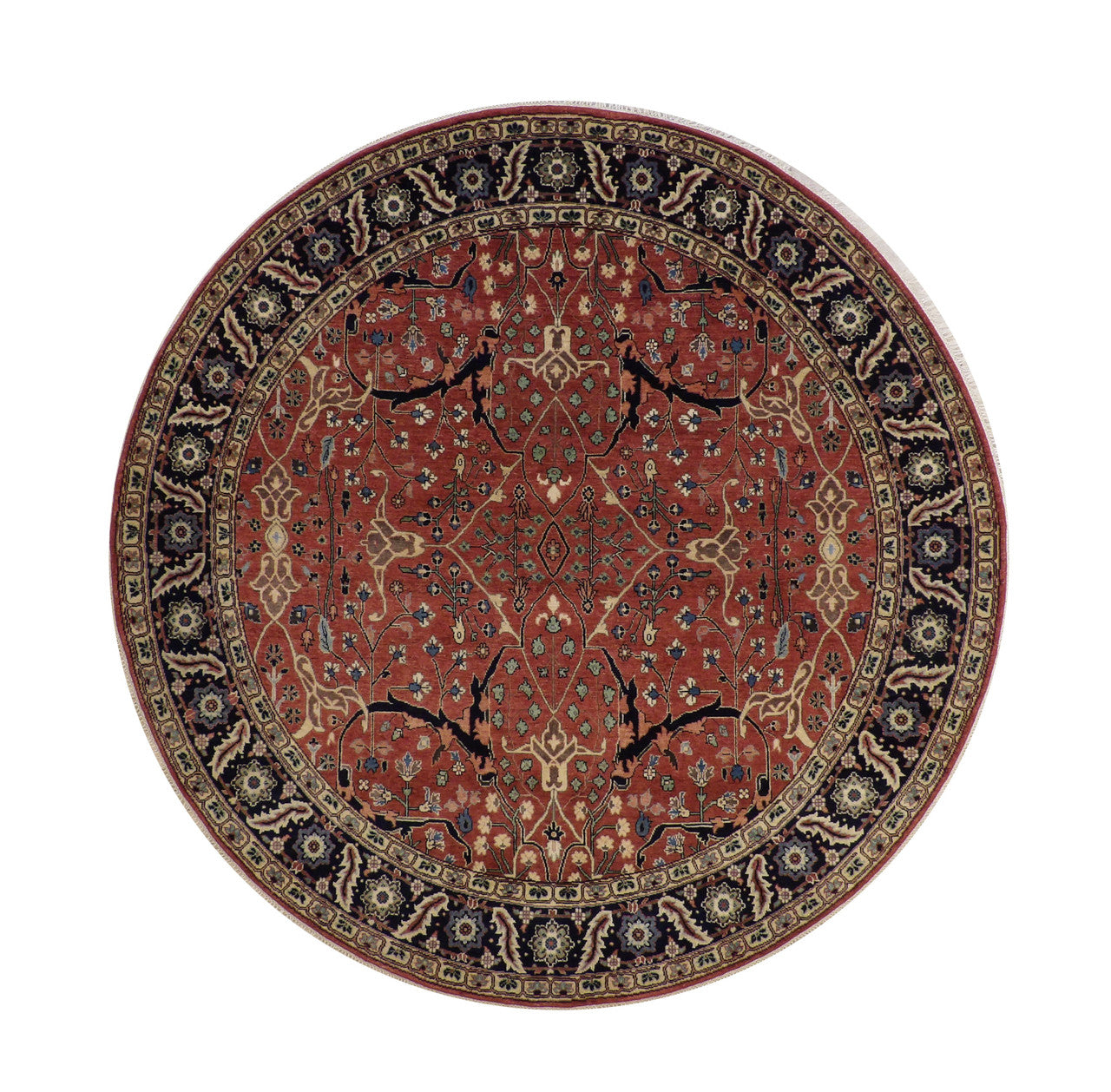 Tribal Fine Sherapi Wool Hand Knotted Rug 7.9x7.9  -w20213