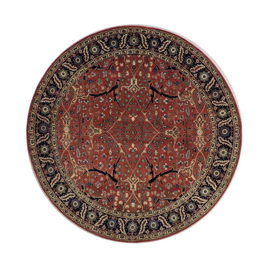 Tribal Fine Sherapi Wool Hand Knotted Rug 7.9x7.9  -w20213
