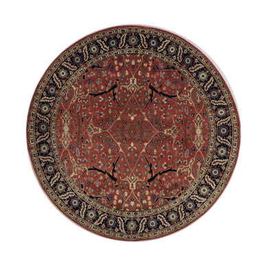 Tribal Fine Sherapi Wool Hand Knotted Rug 7.9x7.9  -w20213