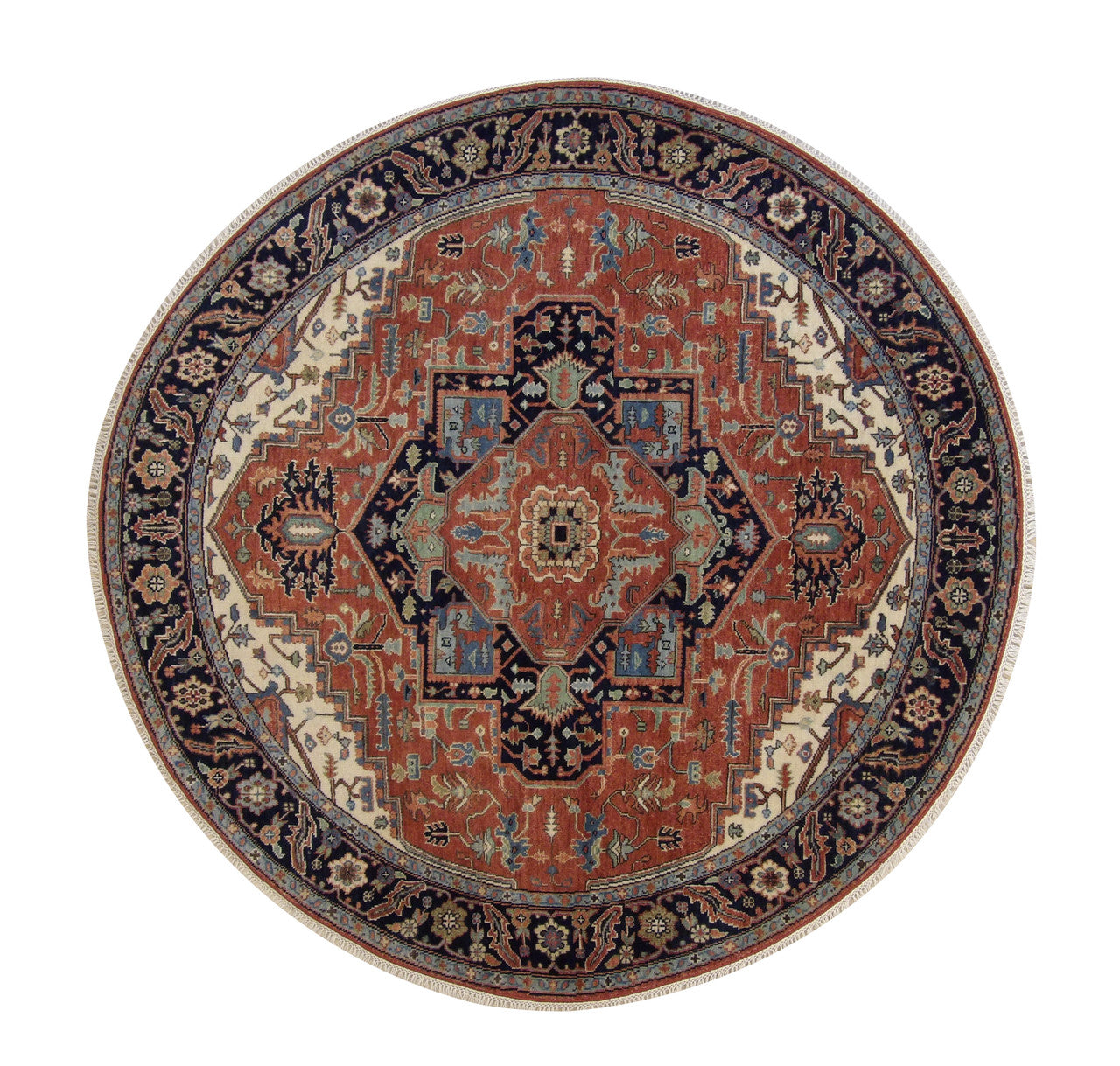 Tribal Fine Sherapi Wool Hand Knotted Rug 5.11x5.11  -w20216