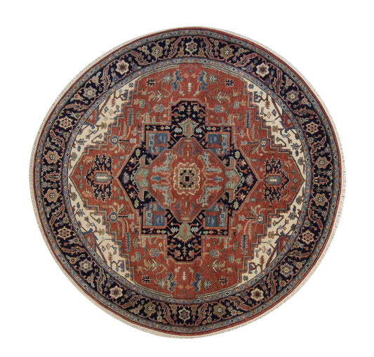 Tribal Fine Sherapi Wool Hand Knotted Rug 5.11x5.11  -w20216
