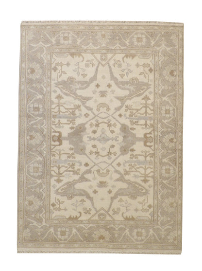 Traditional Zigler Wool/silk Hand Knotted Rug 6X9 - W20346