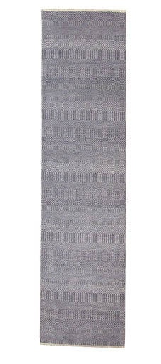 Modern Grass Design Wool Hand Knotted Rug 2.7x10.1 -w2084