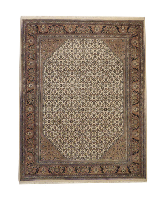 Traditional Indo Bidjar Wool Hand Knotted Rug 6X9 - w2226