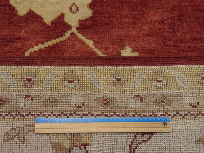 Turk Oushak Natural-dye 10'0"x14'0" Hand-knotted Rug -W382