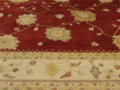 Turk Oushak Natural-dye 10'0"x14'0" Hand-knotted Rug -W382