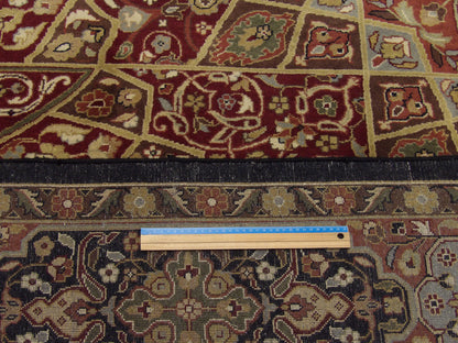 Fine Persian Qum Mood Design 10'0"x14'0" Hand-knotted Rug -W383