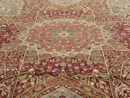 Fine Persian Qum Mood Design 10'0"x14'0" Hand-knotted Rug -W383