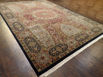 Fine Persian Qum Mood Design 10'0"x14'0" Hand-knotted Rug -W383