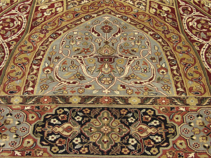 Fine Persian Qum Mood Design 10'0"x14'0" Hand-knotted Rug -W383