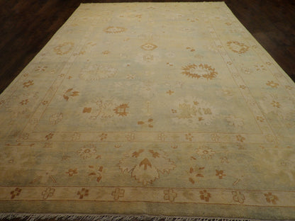 Turk Oushak Natural-dye 10'0"x14'0" Hand-knotted Rug -W389