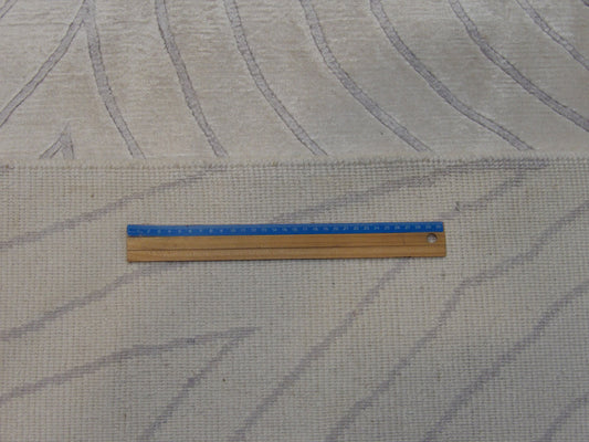 Modern Wave Design 10'0"x14'0" Hand-knotted Rug -W425