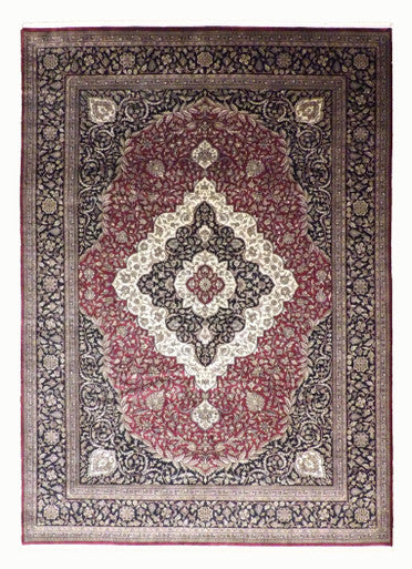 Fine Persian Tabriz 10'0"x14'0" Hand-knotted Rug -W426