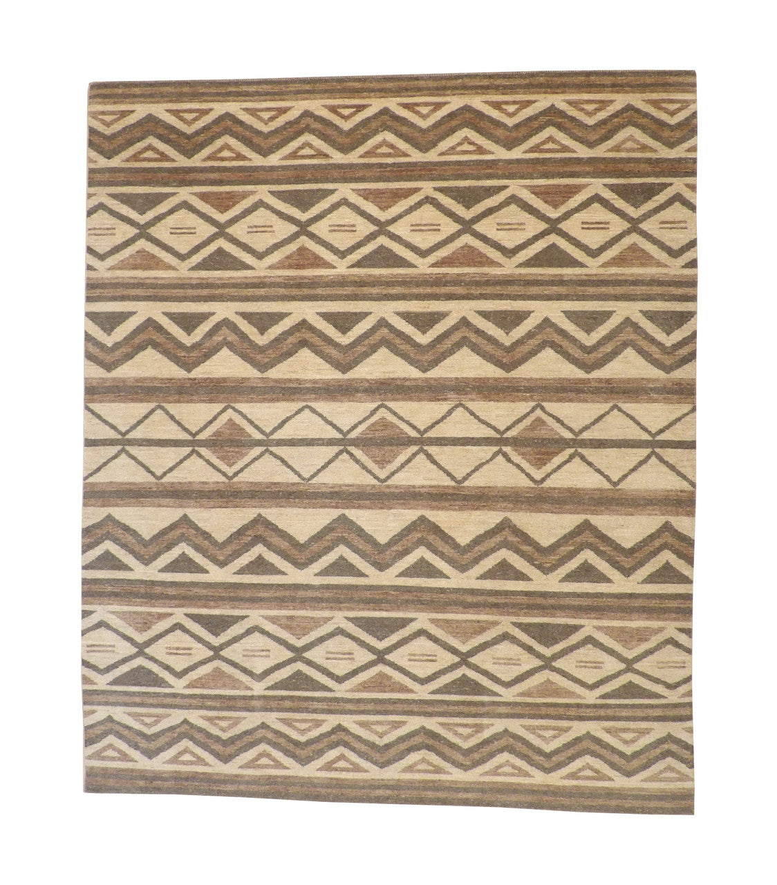Tribal Morrocan Design Wool Hand Knotted Rug 8.0x10.0 - w5100