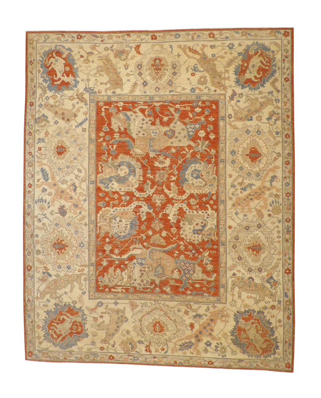 Tribal Vege-dye Mamluk Wool Hand Knotted Rug 9.1x12.0 - w5104