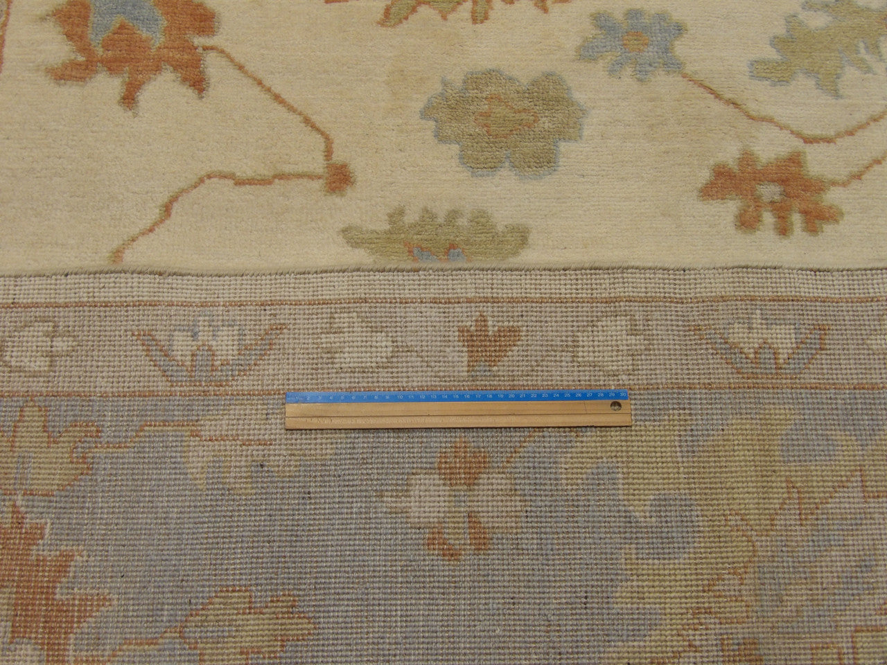 Turk Oushak Natural-dye 10'0"x14'0" Hand-knotted Rug -W556