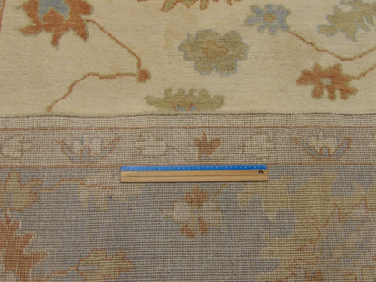 Turk Oushak Natural-dye 10'0"x14'0" Hand-knotted Rug -W556