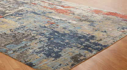 Hand Knotted Wool & Silk Modern Rug KZF5160