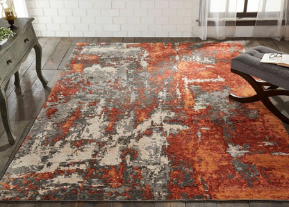 Hand Knotted Wool & Silk Modern Rug KZF5170